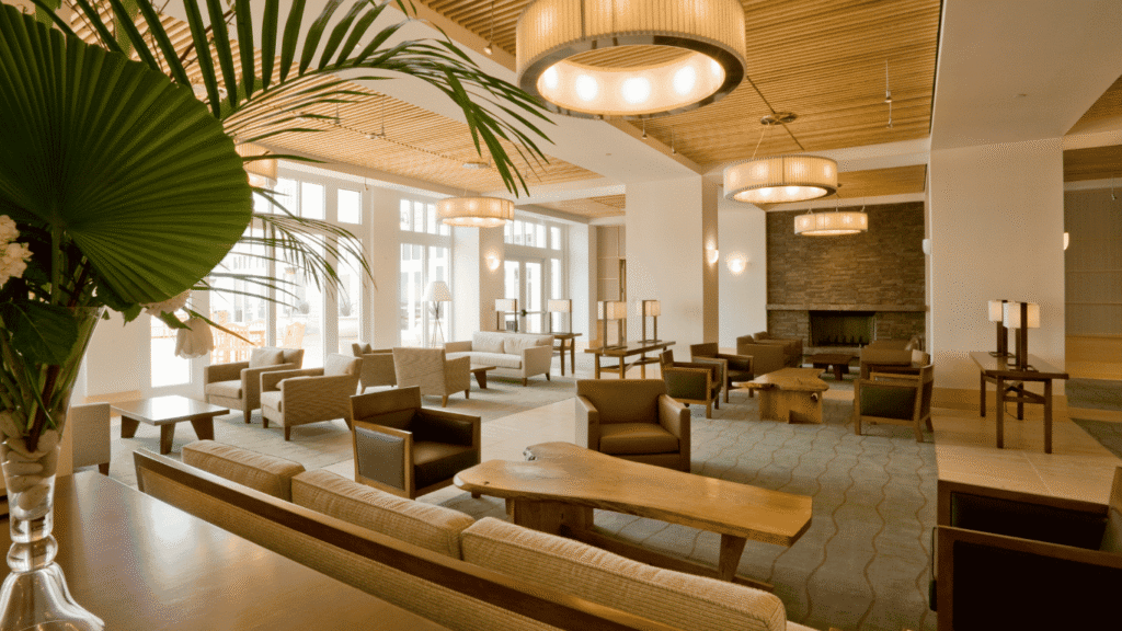 Modern Tech Hotel Solutions Showcased in Lobby