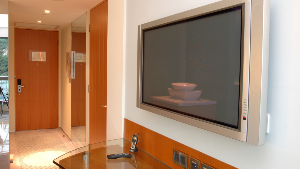 WatchingTVInHotelRoom