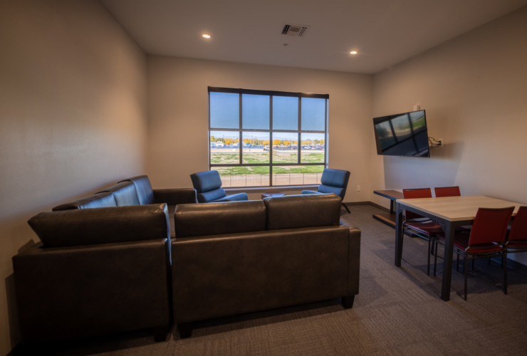 Texas Rangers Baseball Club Suite Common Area
