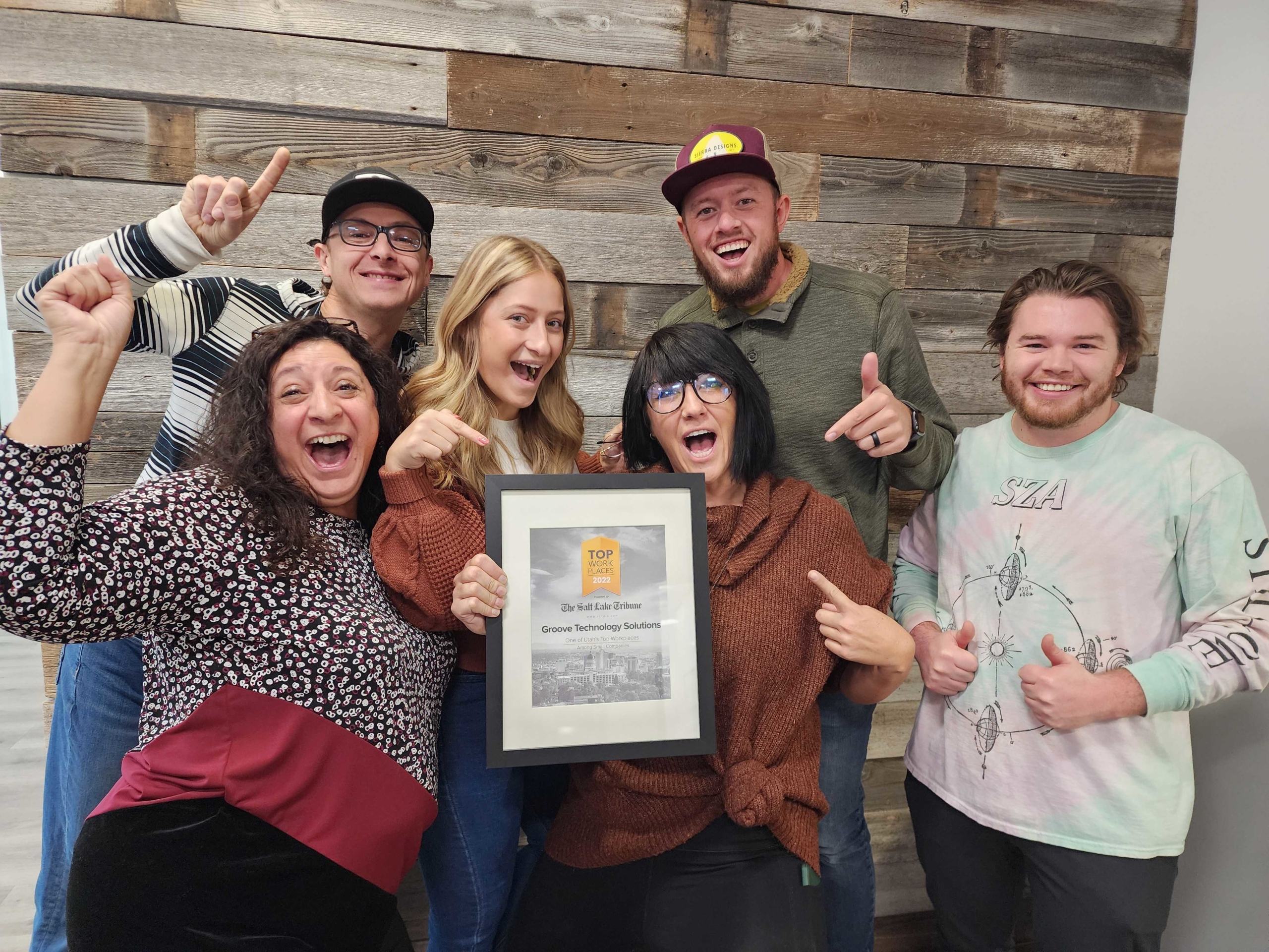 The Salt Lake Tribune Honors Groove Technology Solutions with 2022 Top Workplaces Award