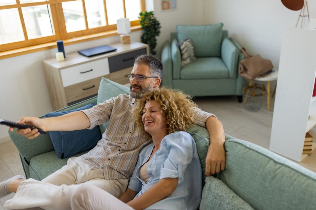 People enjoying streaming TV