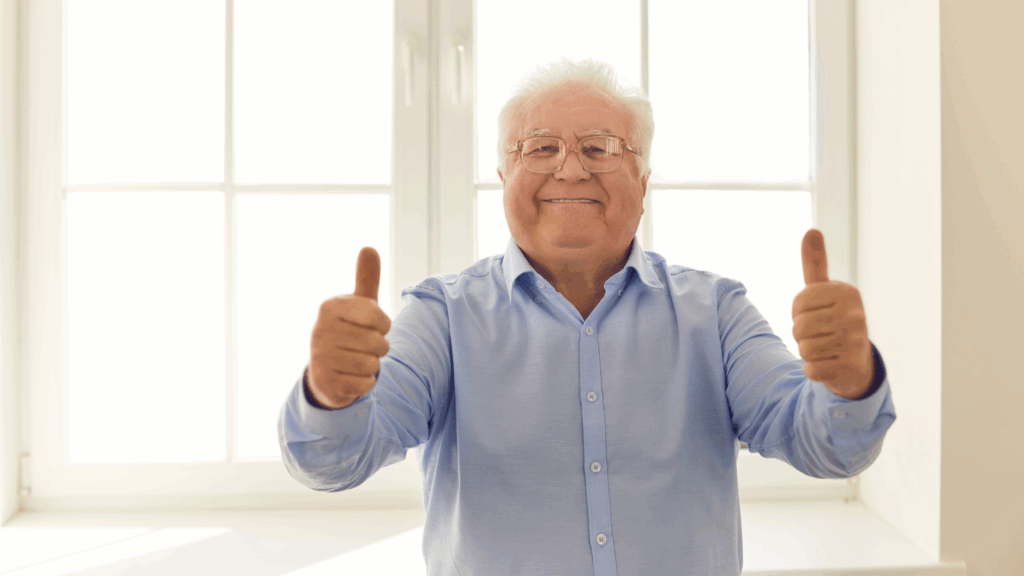 Senior Citizen Enjoying Smart Technology