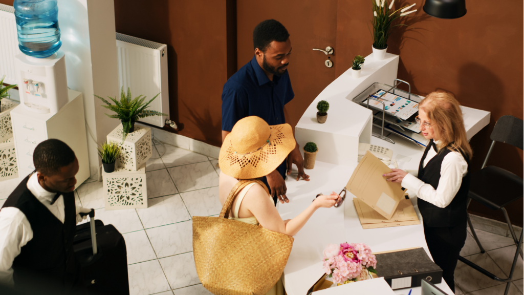 Hotel Guests Easily Checking In