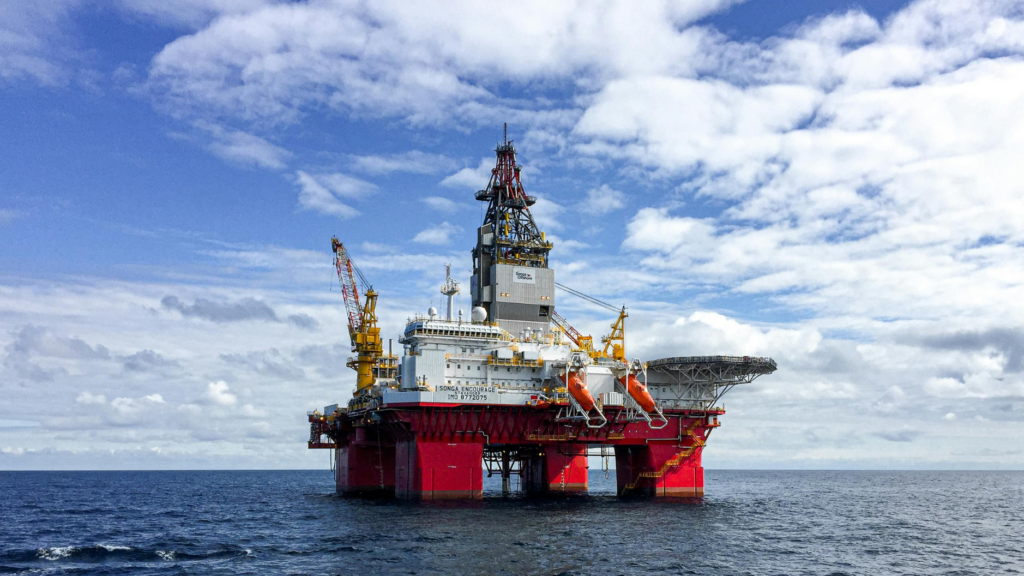 Oil Rig In Ocean