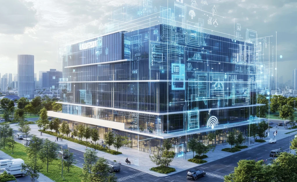 Modern Building with Innovative Property Technology Solutions