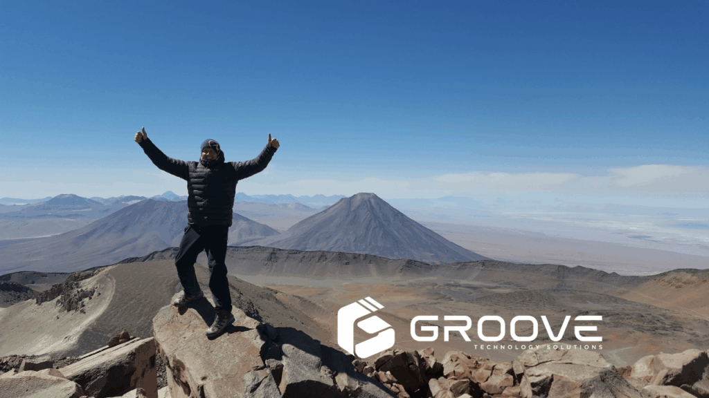 Lance Platt - scaling mountain