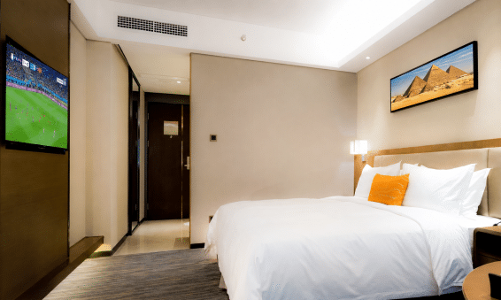 Hotel playing International Channel on TV
