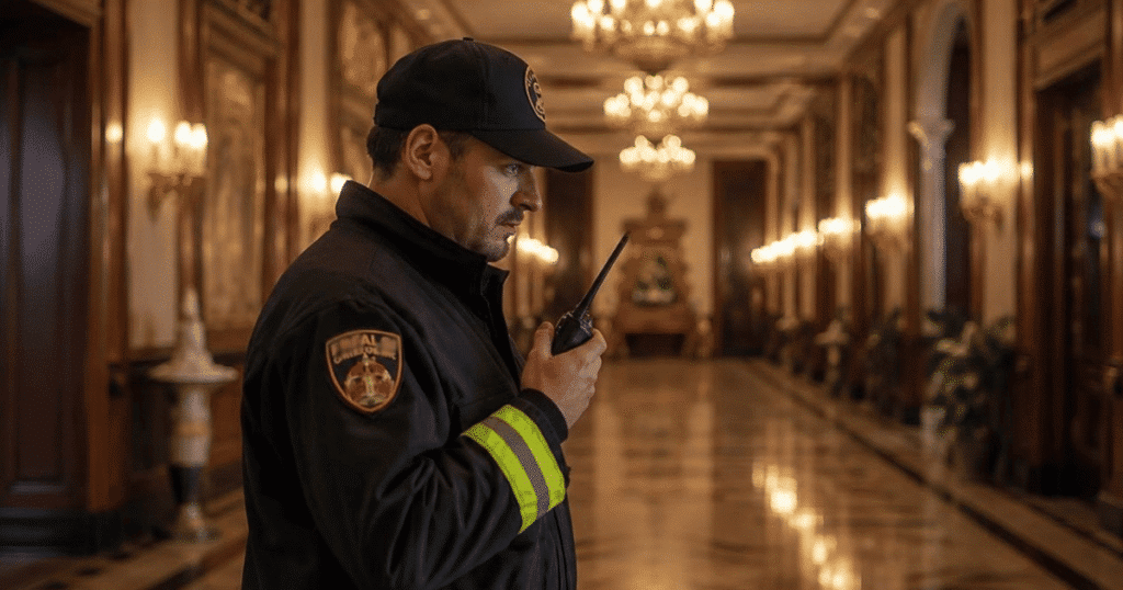 fire marshal checking public safety DAS at hotel