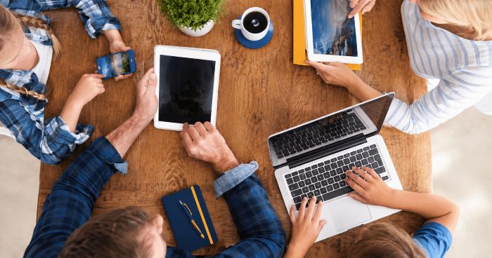 many individuals using wi-fi at property
