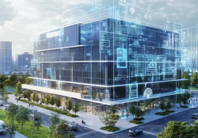Modern Building with Innovative Property Technology Solutions