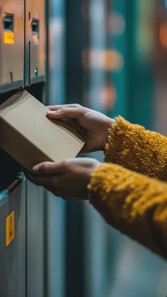 Resident Using Parcel Services to Receive Package