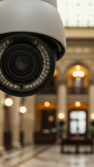 Camera in Government Building Lobby