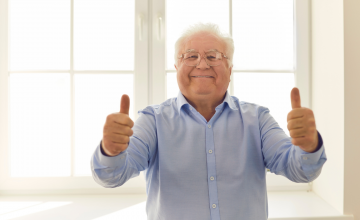 Senior Citizen Enjoying Smart Technology
