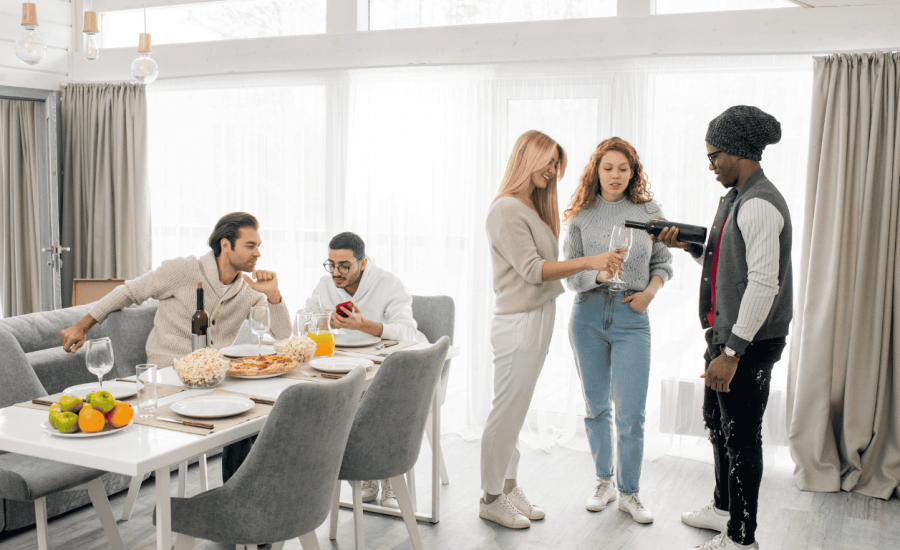 Gen Z and millennials enjoying apartment tech features