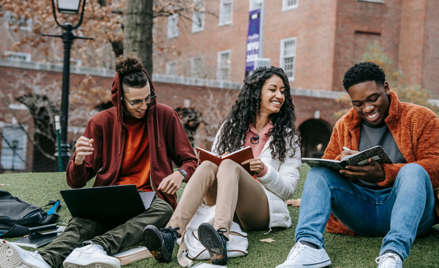 College Students On Campus