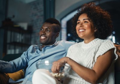 Couple Enjoying Reliable DIRECTV Service