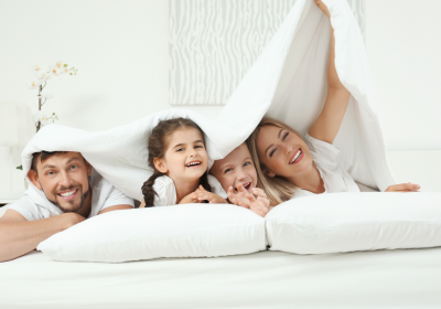 FamilyEnjoyingComfortableHotelTemperature