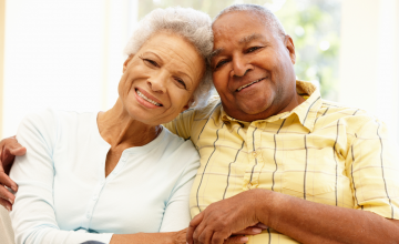 Happy Couple Enjoying their Senior Living Community