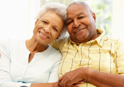 Happy Couple Enjoying their Senior Living Community