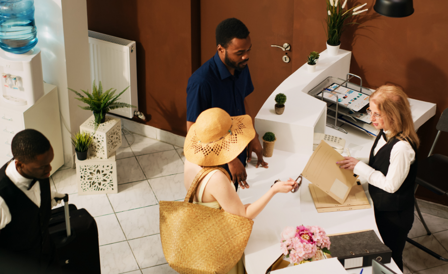 Hotel Guests Easily Checking In