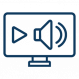 Icon-Audio Video-Dk-Blue
