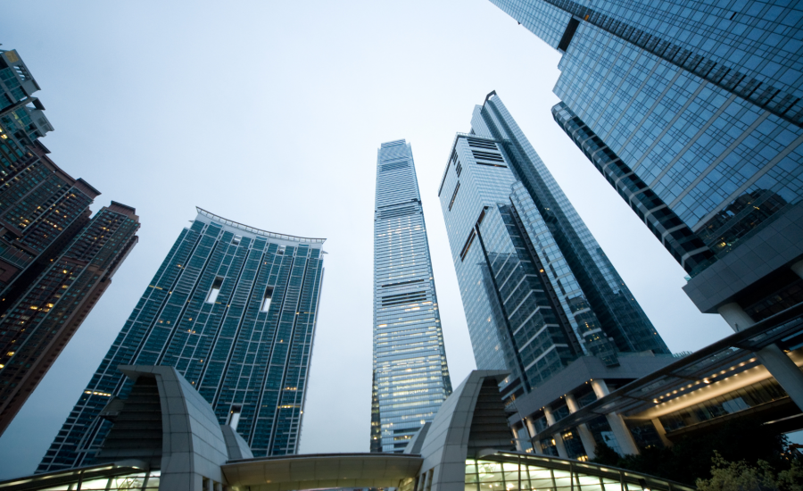 ModernSkyscrapersInCity