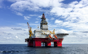 Oil Rig In Ocean