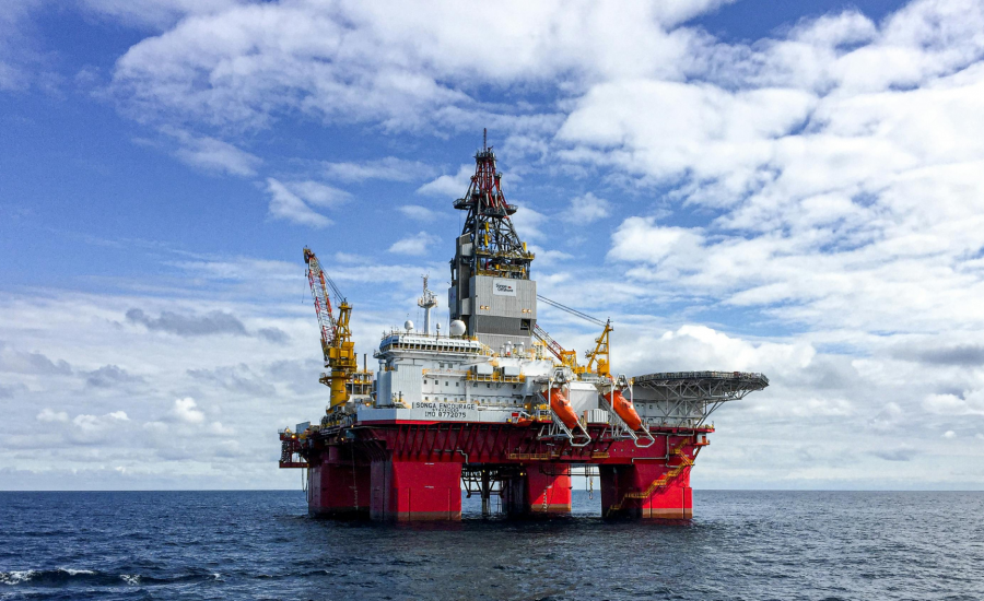 Oil Rig In Ocean