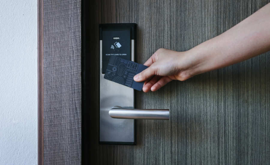 Secure Hotel Room Door