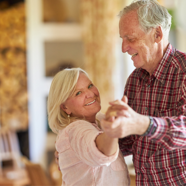Seniors Dancing to Music
