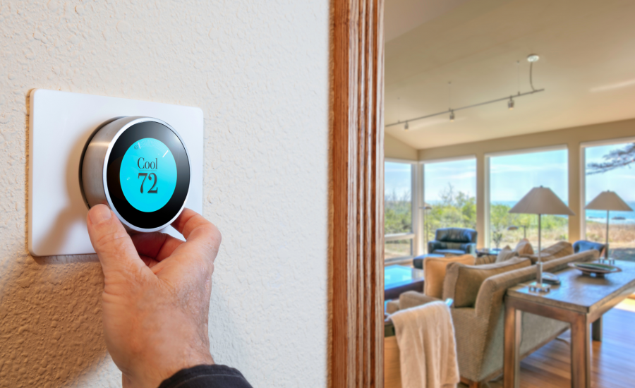 Smart Thermostat At Hotel
