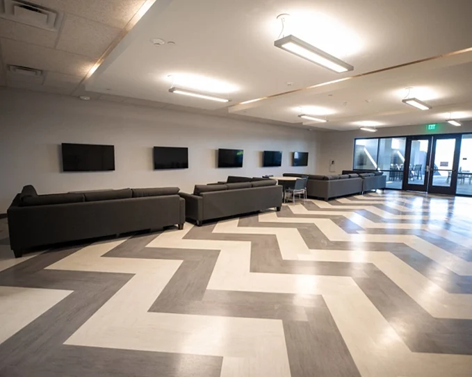 Texas Rangers Baseball Club Lobby with TV and Internet