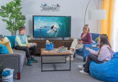 Family Watching DIRECTV
