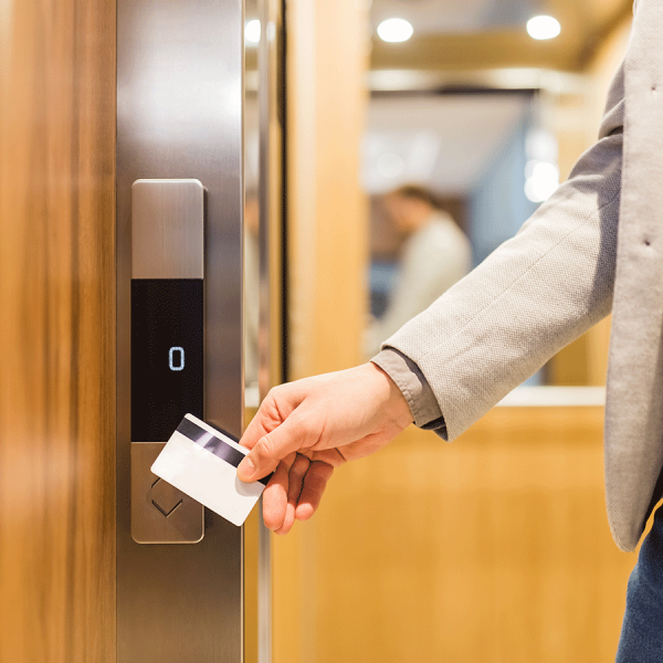 woman-card-access-room